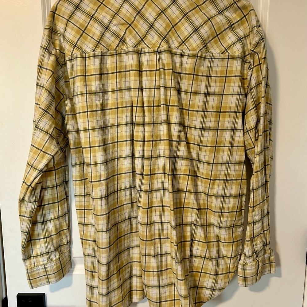 LOFT Yellow Plaid Women's Top - Picture 7 of 7